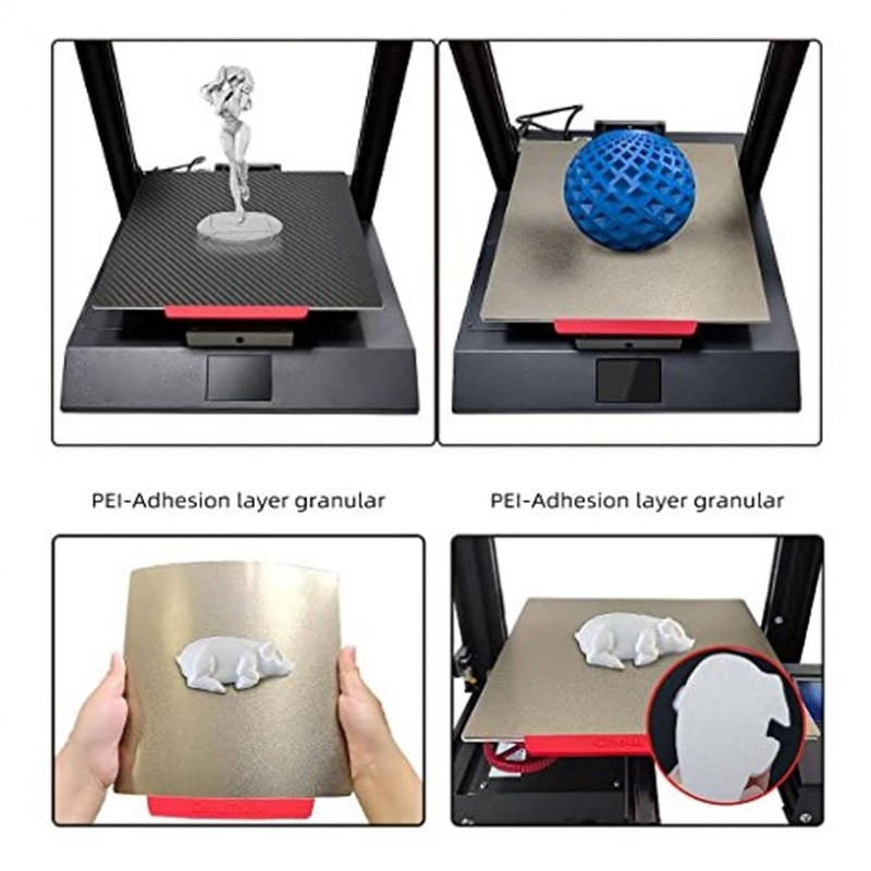 Double Sided Texture PEI Sheet Flexible Magnetic Build Plate 3D