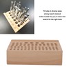 Leather Craft Tool Holder 76 Holes Durable Beech Diverse Sizes
