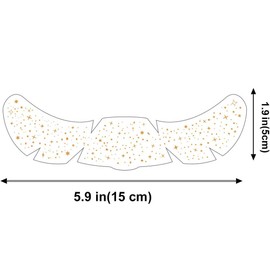 Yesallwas 6 Sheets Glitter Freckles Face Tattoo,Temporary Face Cosmetic Glitter Speckles Patches For Women's Party Holiday (3 Style)