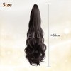 Herbeluemily Ponytail Wig, Clip Type, Point Wig, Extension, Long, Natural,