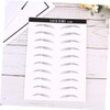 FOMIYES 2 Sheets Artificial Eyebrow Patch Simulation Waterproof Eyebrows for