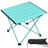 Grope Portable Camping Table with Aluminum Table Top, Folding Beach