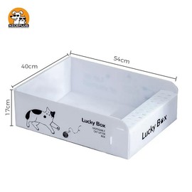 NICEPLUS PET Disposable Cat Litter Box by Niceplus Pet, Sustainable and Clean - Large Size, Portable and Suitable for All Kinds of Outdoor Activities - Amount: 1 Pack (40*54*17cm)