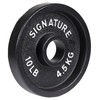 Signature Fitness Deep Dish 2-Inch Olympic Cast Iron Weight Plates