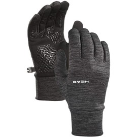HEAD Men's Touchscreen Sports Running Gloves, Sensatec Technology, Silicone Palm for Better Grip, Ultrafit Stretch Fleece