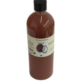 OliveNation Coconut Emulsion for Baking, Water Soluble for Sweet or Savory Recipes, Cakes, Cookies, Fontant, Frosting, Filling, Non-GMO, Gluten Free, Kosher, Vegan - 32 ounces