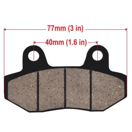 RedCap GY6 Chinese Scooter Front Disc Brake Pad Set for GY6 50cc 125cc 250cc 260cc 300cc Scooters TANK 200 Honda CBX Yerf-Dog Spiderbox GX150 ATV Dirt Pit Bike Go Kart Roketa TaoTao Baja Chinese Model