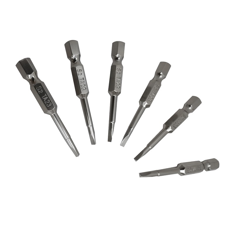TA 2.3mm Triangle Head Screwdriver Bit Set, S2 Steel Triangular