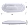 Facon 12V LED Bright RV Pancake Light Surface Mount, DDS01-008,