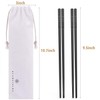 5 Pairs Fiberglass Chopsticks, GLAMFIELDS Reusable Japanese Chinese Chop sticks