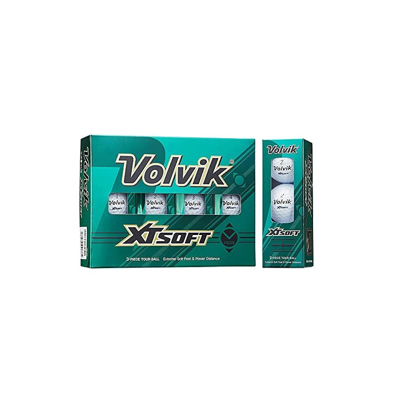 Volvic XT SOFT White Dozen Golf Balls (12 Pack) VOLVIK
