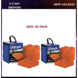Unbranded 20 Pack RV Utility Blocks Camper Jack Pads Trailer Levelers Ramp Stabilizing US