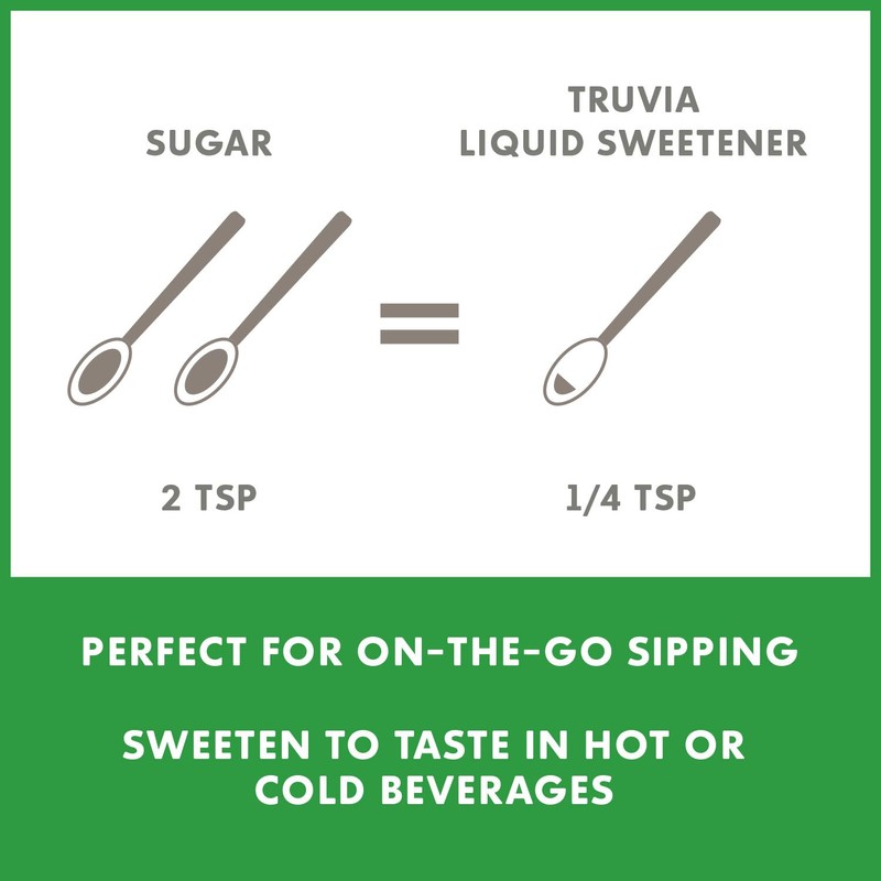Truvia Organic Zero-Calorie Liquid Stevia Sweetener, 2.7 fluid ounce bottle,