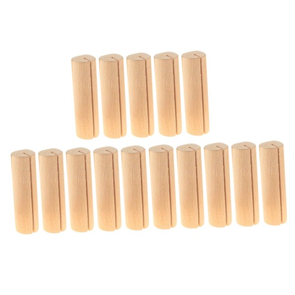 Operitacx 20 Wooden Name Clips Table Number Holders Photo Holders