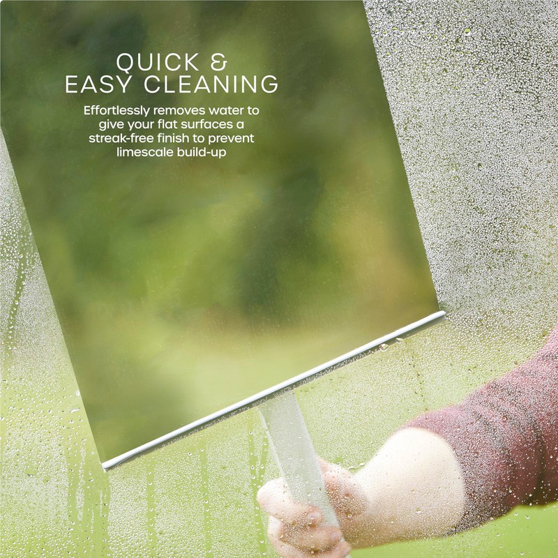 Swan Elevate Seamless Squeegee with Flexible Precision Rubber Blade, Perfect