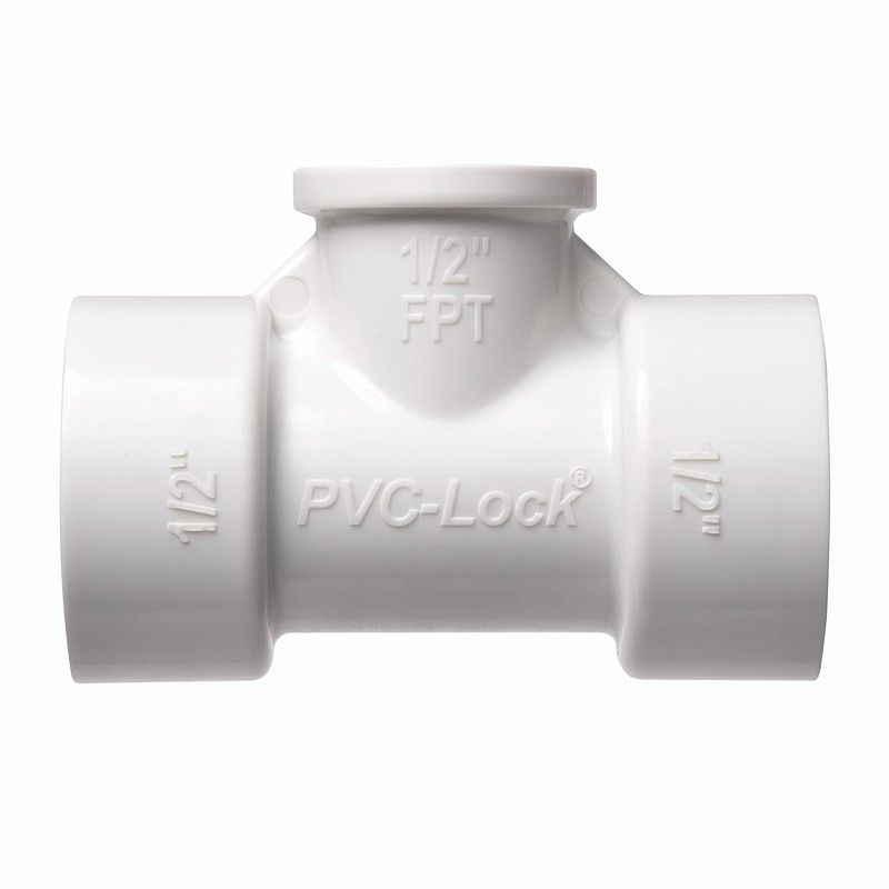 Orbit 33772 1/2" PVC-Lock x 1/2" FPT Tee