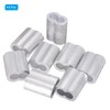 PATIKIL 3/8"/ 10mm Aluminum Crimping Loop Sleeves, 8Pcs Cable Crimp
