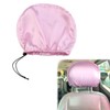 2 Pack Satin Car Headrest Cover Hair-Saving Satin Headrest Cover