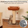 FUKUMARU Cat Scratching Post, Retro-Style Tall Scratch Posts with Perch