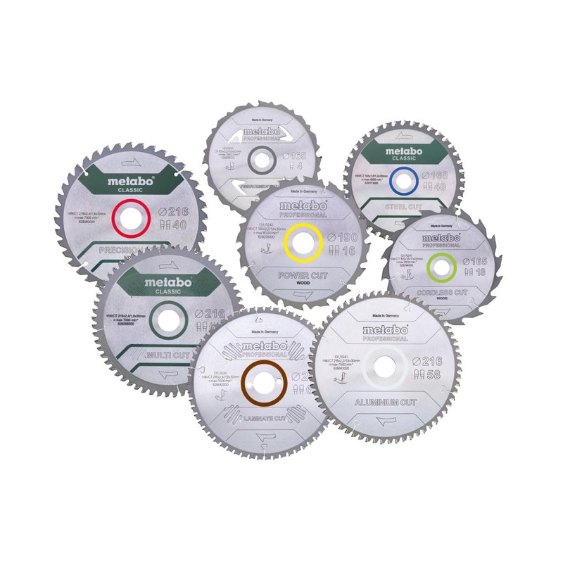Metabo 628083000 Circular Saw-Blade HW/CT 216x30,60 FZ/TR, Green