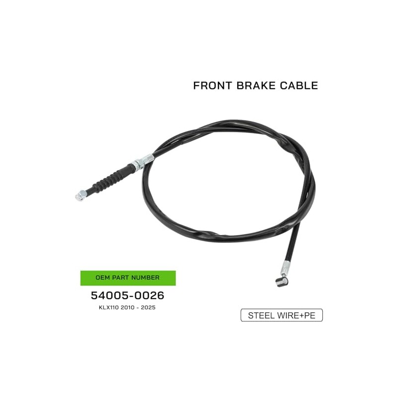 Front Brake Cable for Kawasaki KLX110 2010-2025 Dirt Pit Bike