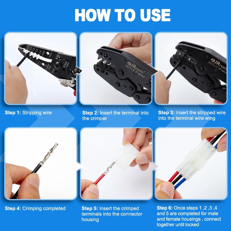 JRready ST6478 Pin Connectors Kit 678PCS 2 3 4 6