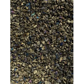 Chalcopyrite - Just Above 2mm no powder - 100% Chalcopyrite Peacock Ore Life+LOVE! Grounding Heart Love! ja2(1 ounce)