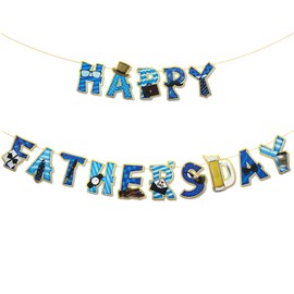 1 PCS Fathers Day Banner,Fathers Day Decorations,Fathers Day Bunting,Happy Father's Day,Father's Day Banner,Banners Decorations for Celebrating Dad for Home and Event Decor