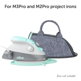 oliso Carry Bag M3Pro and M2Pro Mini Irons - Fits Most Mini Travel Size Irons, Ideal for Travel or Storage - Aqua