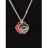 Deluxe Collar Doble Corazon 14 De Febrero + Bolsita Joyera