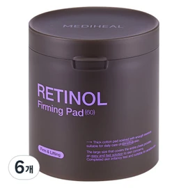 Mediheal Retinol Firming Pads 260ml, 6 pads, 60-pack / 메디힐 레티놀 퍼밍패드 260ml, 6개, 60개입