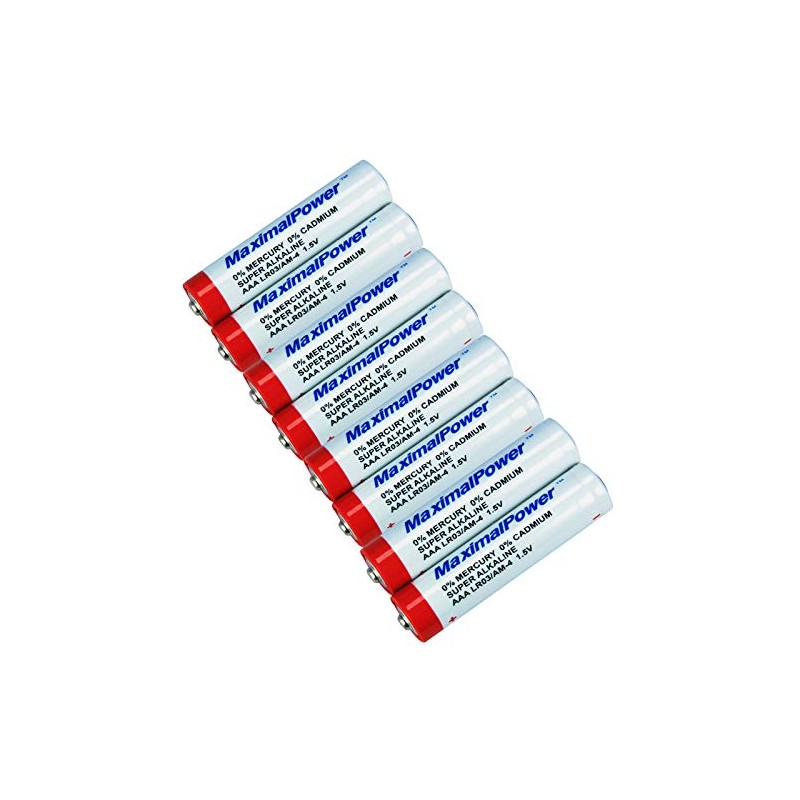 MaximalPower (8 Pack LR03 / AM-4 AAA 1.5V Super Alkaline