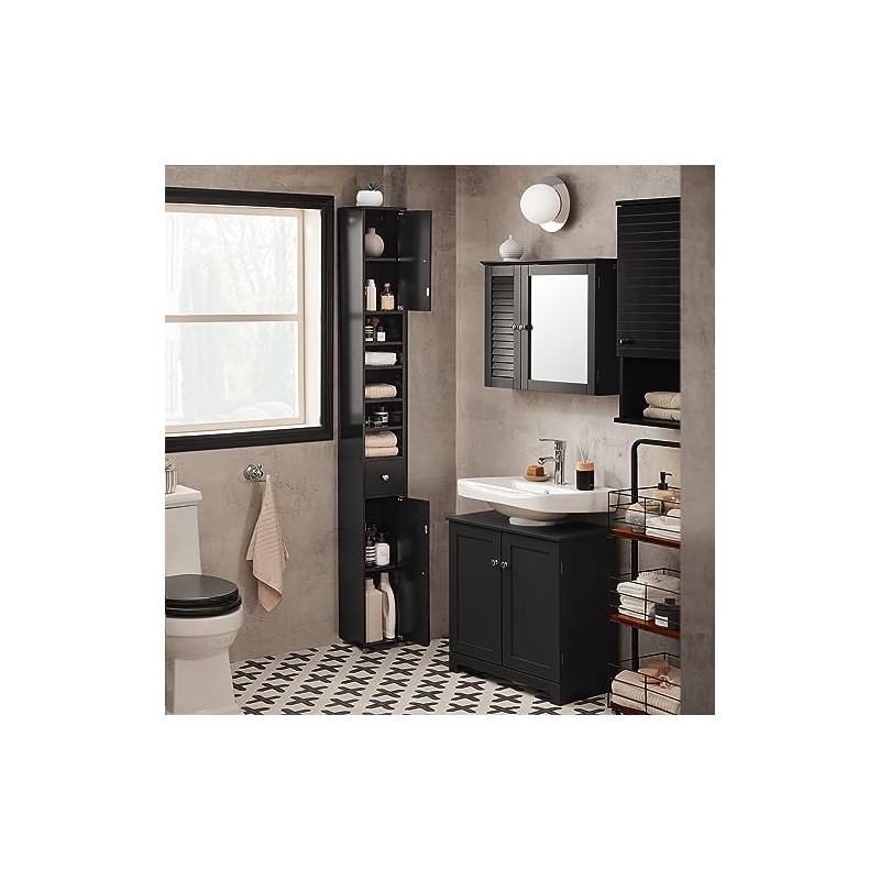 Haotian Muebles para Baño, Estrecho y Alto, 20 20 180cm
