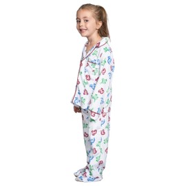 Costume Agent Vacation Movie Clark's Dinosaur Christmas Kids Pajama Shirt and Pants Set