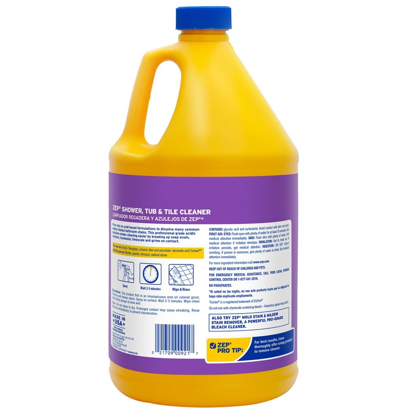 Zep Shower Tub and Tile Cleaner 1 Gallon ZUSTT128 (Case