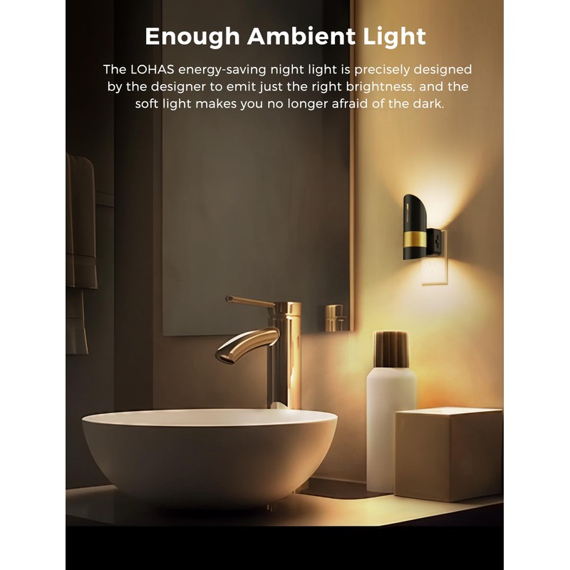 L LOHAS LED Night Light,Night Lights Plug into Wall, [2