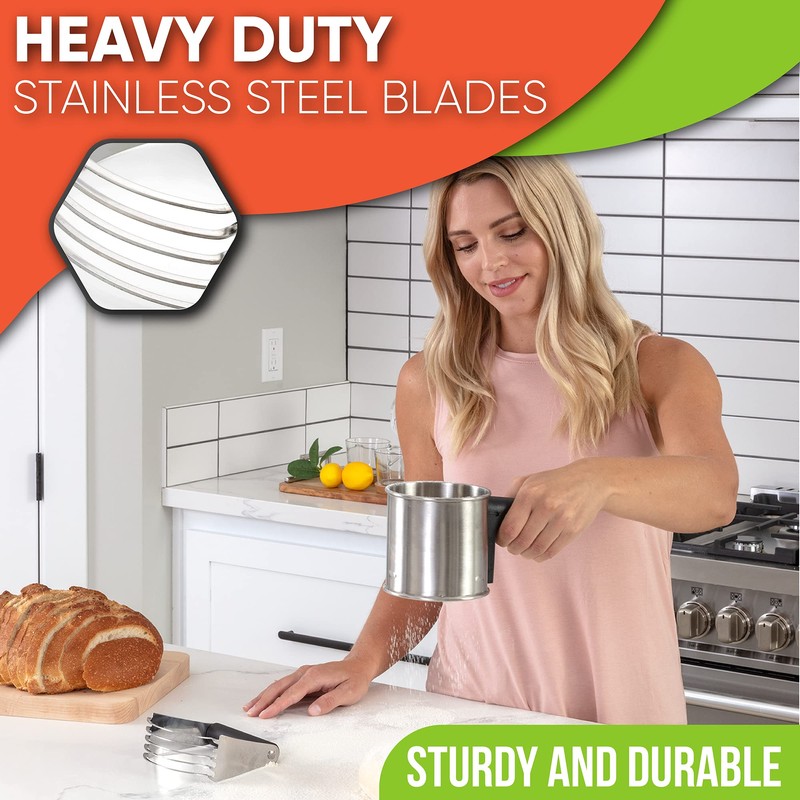 Spring Chef Dough Blender, Top Professional Pastry Cutter with Heavy