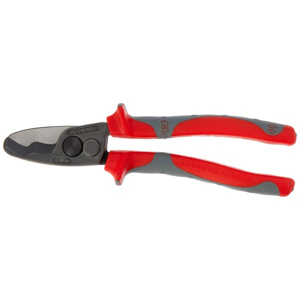 NWS 043-69-210-SB Number 69 Cable Cutter in Self-Packaging, Silver/Red, 210 mm