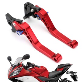 Artudatech Left + Right Brake Clutch Lever for Yamaha YAMAHA YZF-R15 2008-2014 Motorcycle Red