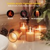VIODAIM 12Pack Flickering Flameless LED Candles with Timer, Battery Powered
