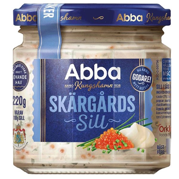 Abba Skargardssill | Traditional Creamy Swedish Herring In Roe | 220g