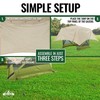 Hike Crew Gazebo Rain Shelter Tarp Compatible with 4-Sided Pop-Up