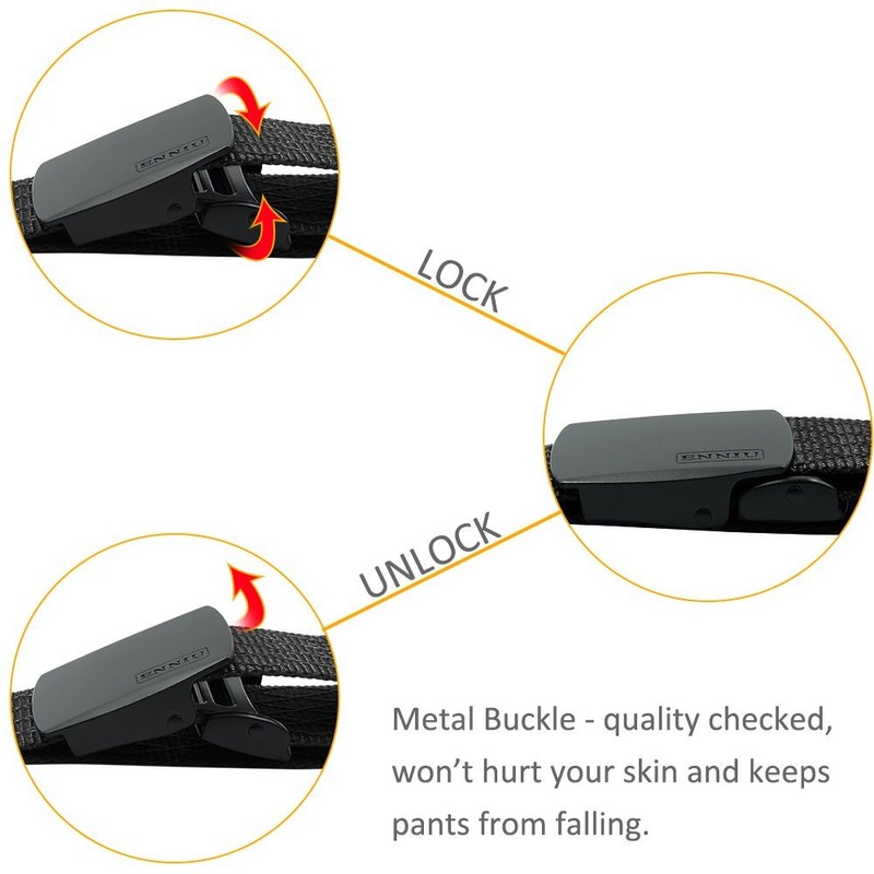 Fairwin Nylon Web Tactical Military Belt Heavy Duty Metal Buckle