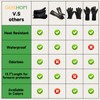 GEEKHOM Silicone Oven Gloves Heat Resistant BBQ Gloves with Cotton