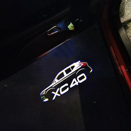 Volvo XC40 Car Curtain LED Curtain Lamp Welcome Light Courtesi Light Logo Projection Ghost Compatible for Volvo Volvo XC40 XC60 XC90