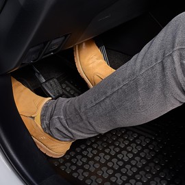 REZAW-PLAST Floor Liners Set Compatible with 2004-2009 Lexus RX Floor Mats & Cargo Liner All Season Tailored Custom Fit Floor Mats Waterproof SUV Accessories Black (Floor mats)