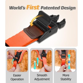 Halypet Cat Harness and Leash Set [H600 Pro] Escape Proof Cat Harness for Walking, Adjustable Breathable Comfortable Travel Cat Leash, Reflective Strips Kitten Harness XS Orange