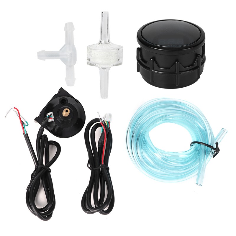 1-3Bar Turbo Boost Gauge LED Digital Smoke Lens Pressure Meter