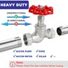 3/4" NPT Stainless Steel S-Type Globe Valve, Accurately Adjust Flow