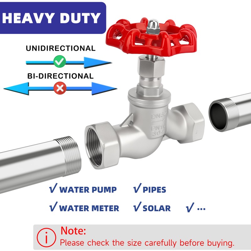 3/4" NPT Stainless Steel S-Type Globe Valve, Accurately Adjust Flow